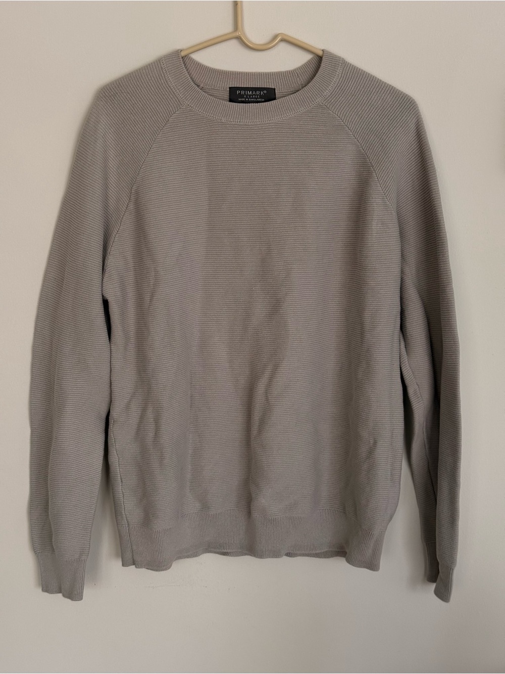 ✨3 for $20 Primark Men’s Light Grey Crewneck Sweater